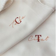 Özel İsim Baskılı Kombin Çift Sweeatshirt