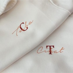 Özel İsim Baskılı Kombin Çift Sweeatshirt