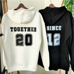 Together Since Özel Tarihli Kombin Çift Sweatshirt